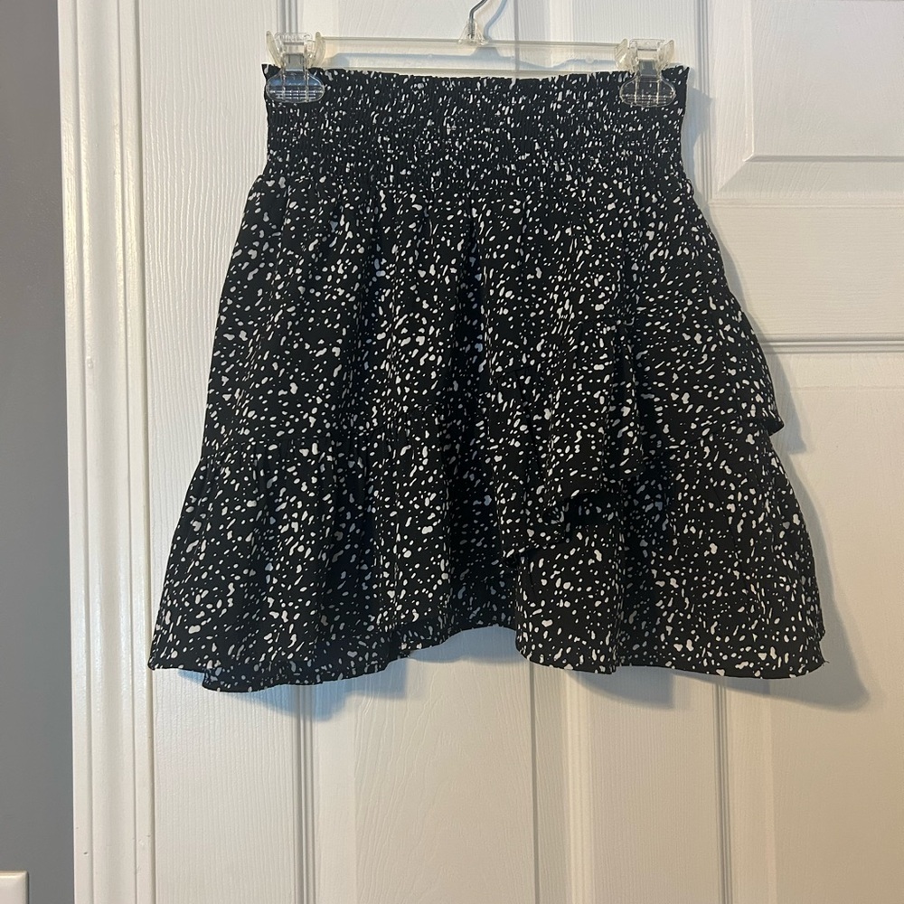 Altar'd State Black and white dot Mini Skirt size M